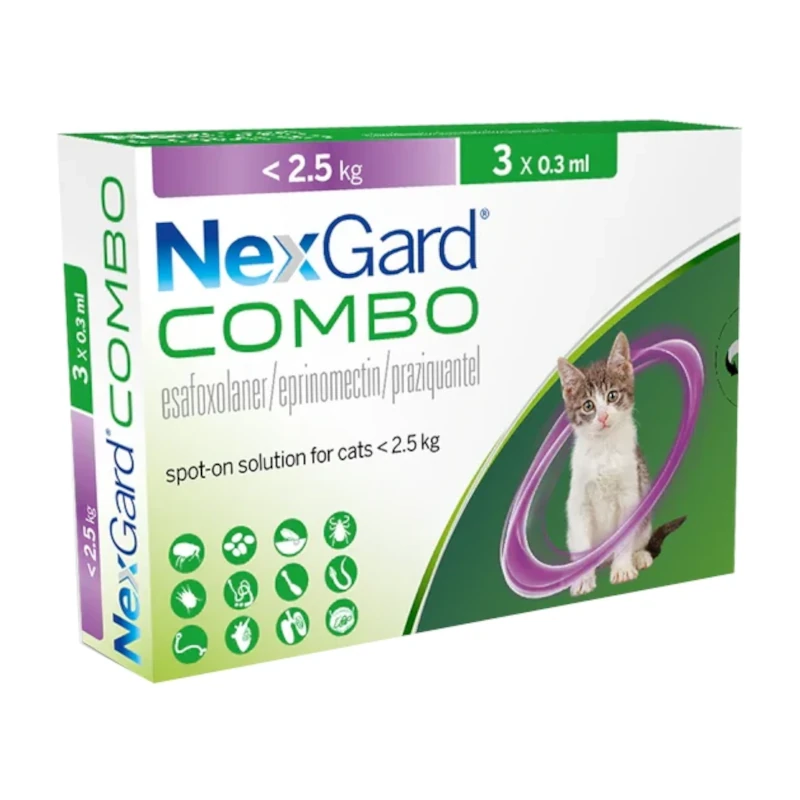 אמפולות לחתול נקסגארד קומבו עד 2.5 ק"ג