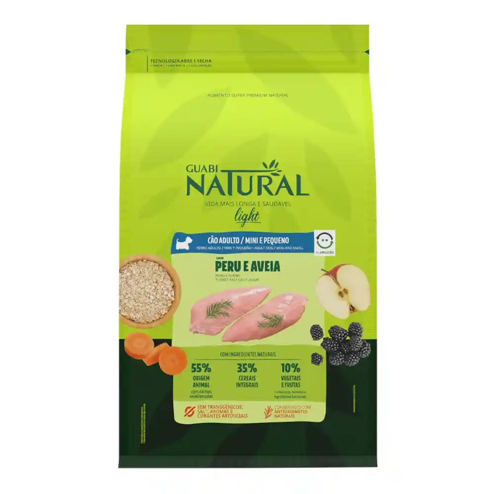 נטורל גואבי NATURAL GUABI גזע קטן לייט עו, הודו ושיבולת שועל נטורל גואבי NATURAL GUABI גזע קטן לייט עו, הודו ושיבולת שועל