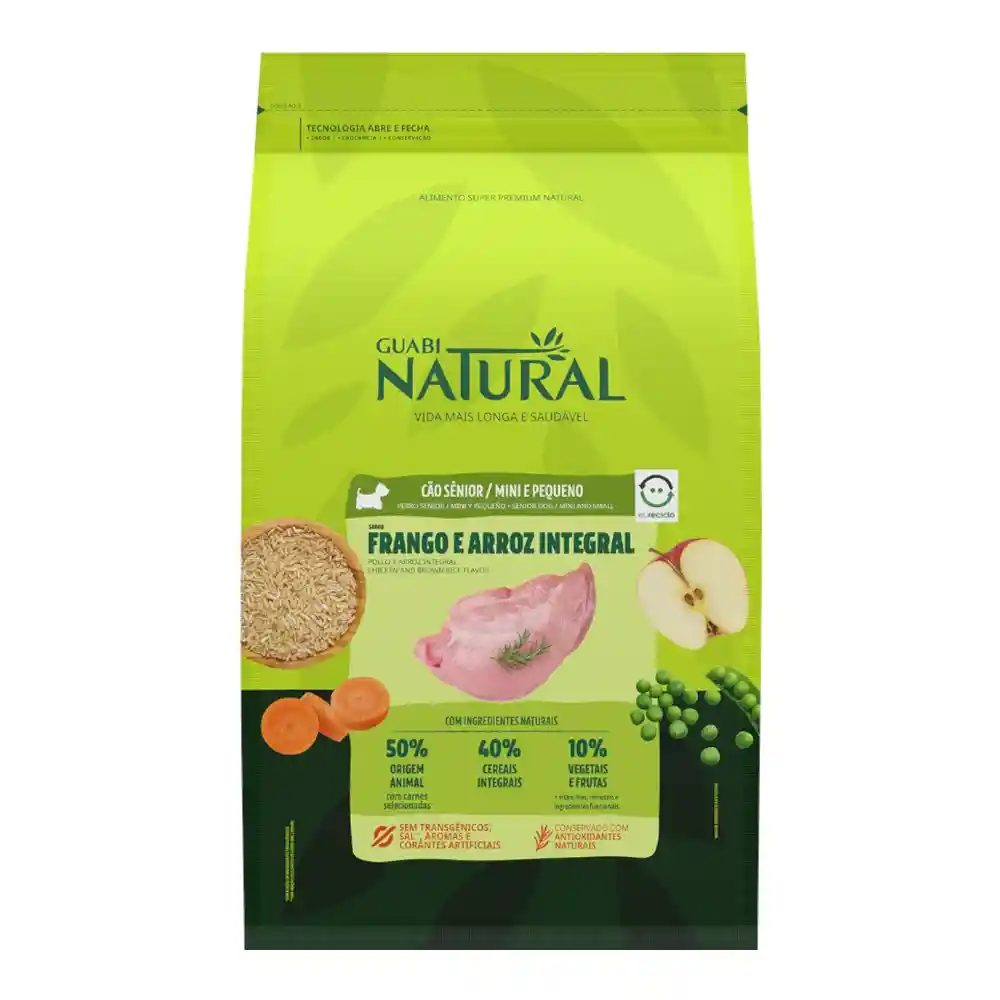 נטורל גואבי NATURAL GUABI סניור גזע קטן עוף ואורז נטורל גואבי NATURAL GUABI סניור גזע קטן עוף ואורז