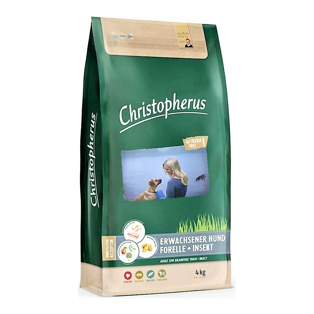 מזון כלבים כריסטופרוס Christopherus דג פורל וחרקים מזון כלבים כריסטופרוס Christopherus דג פורל וחרקים