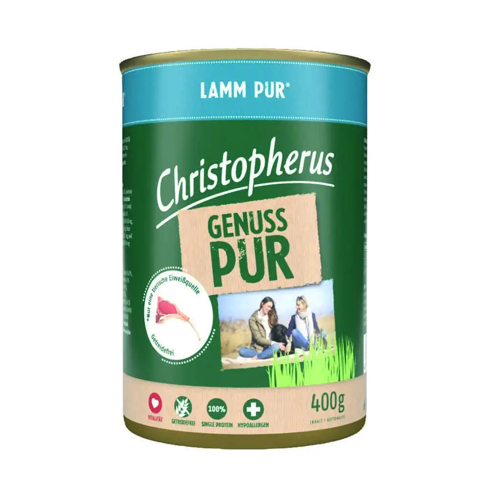 שימור לכלב כריסטופרוס christopherus טלה ללא דגנים שימור לכלב כריסטופרוס christopherus טלה ללא דגנים